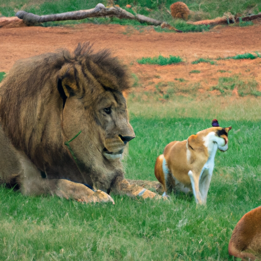 How Do African Lions Interact With Other Wildlife Species?