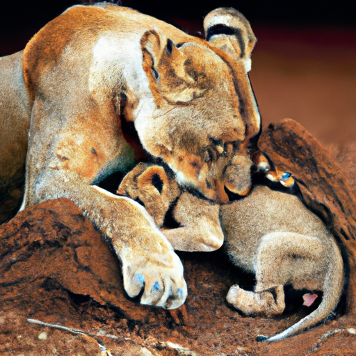 How Do African Lions Raise Their Cubs?