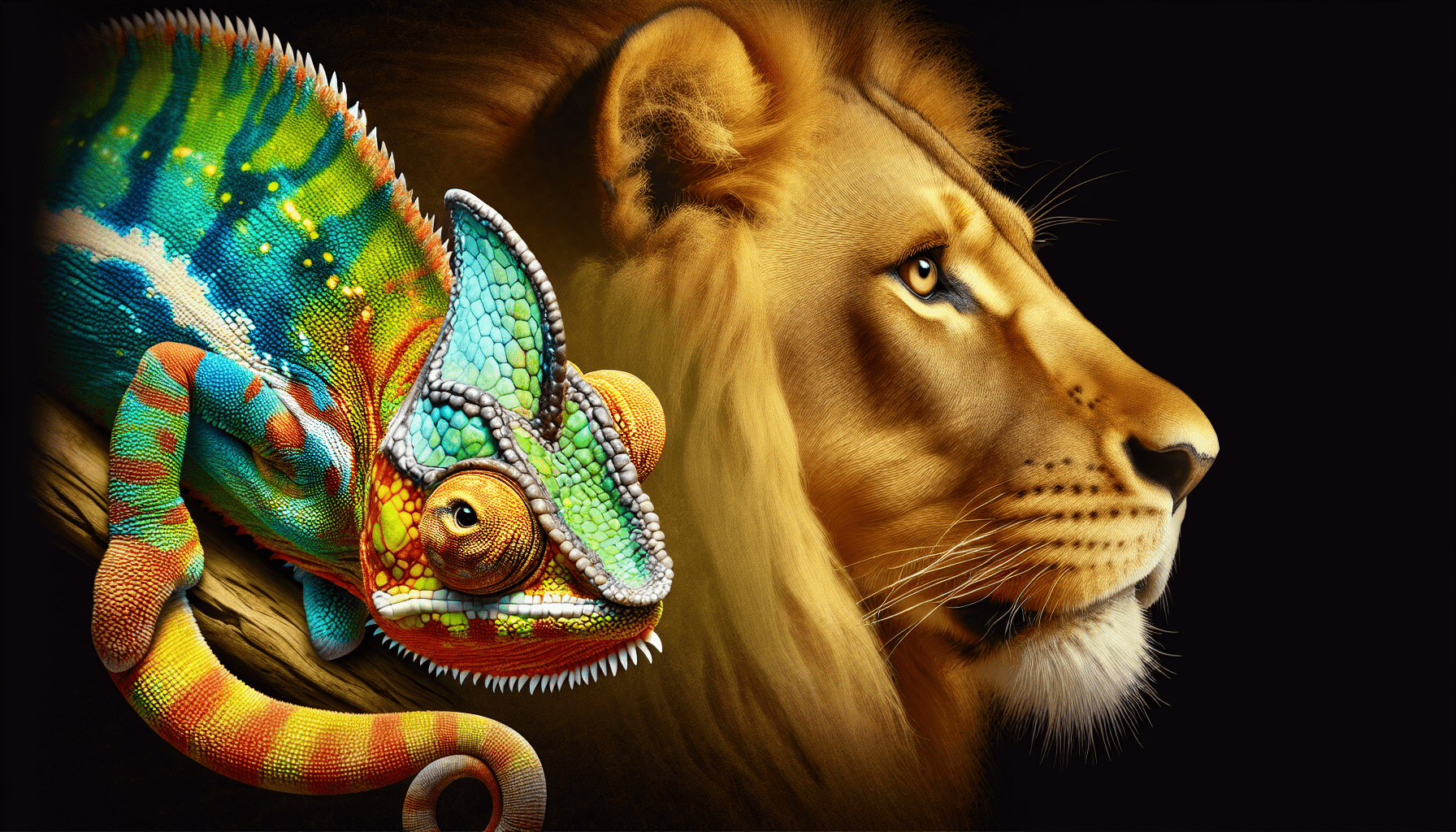 Can Lions Change Colors Like Chameleons?