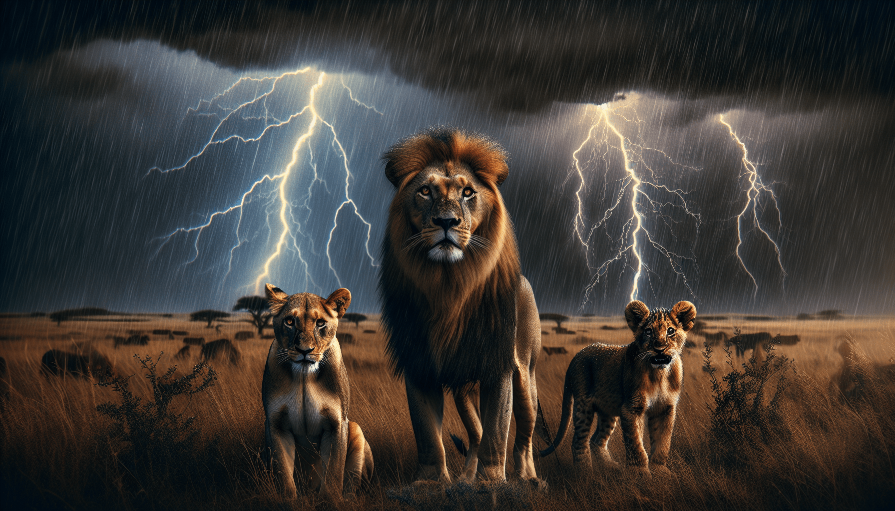 How Do Lions Feel About Thunderstorms?