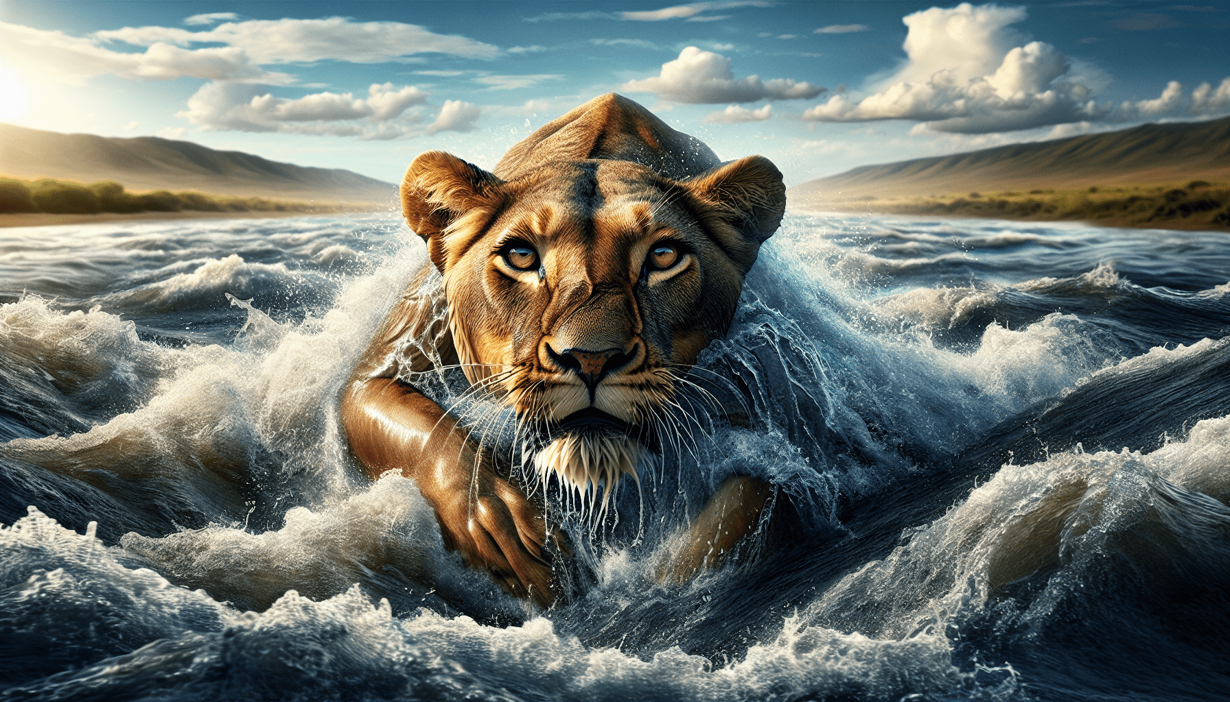 How Do Lions Cross Rivers?